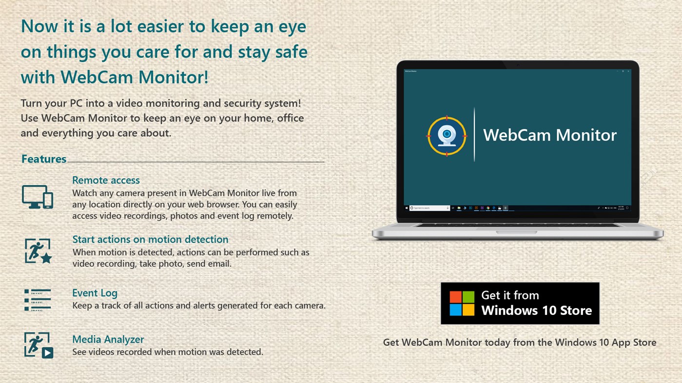 #1. WebCam Monitor (Windows) By: DeskShare