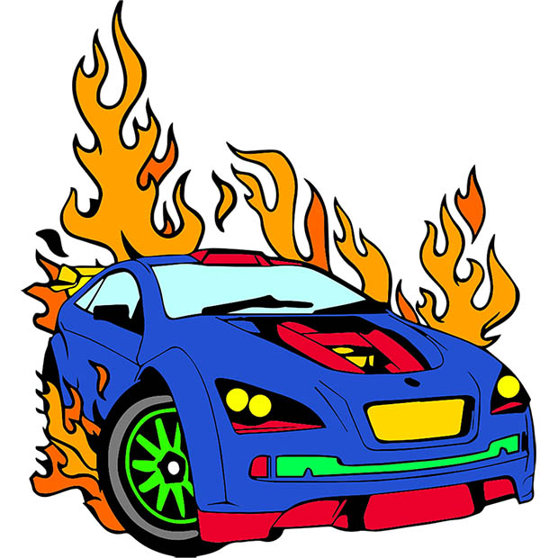 Racing Cars Color By Number - Vehicles Coloring Book