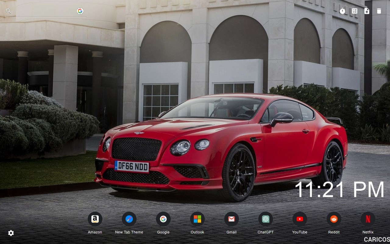 Bentley Wallpaper New Tab