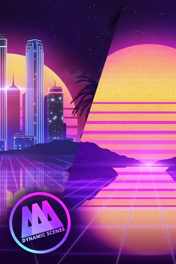 AAA Dynamic Scenes - Retro Synthwave Nights Xbox Series X|S and Xbox One cover art