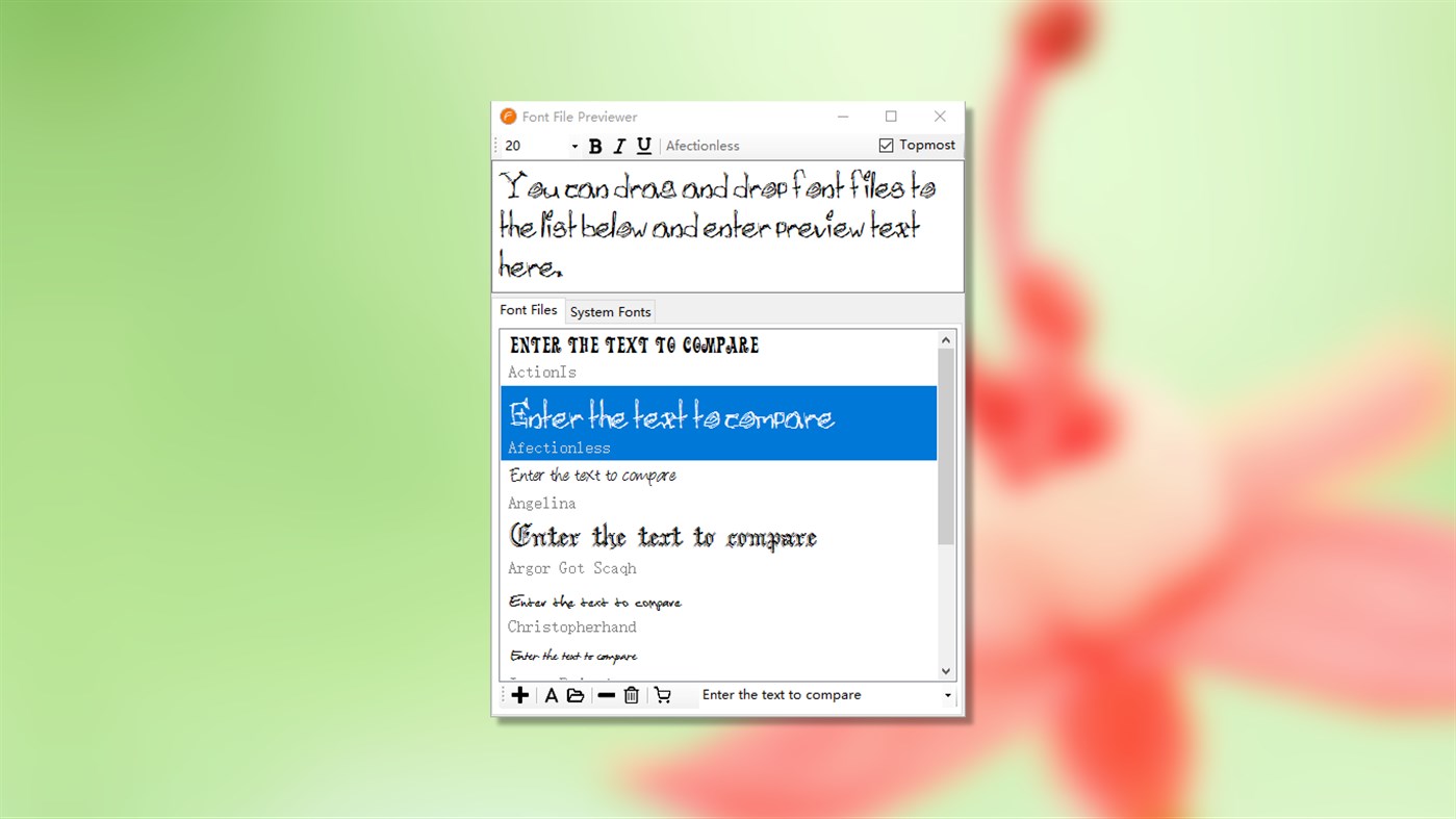 #2. Font File Previewer (Windows) Podle: OEapp