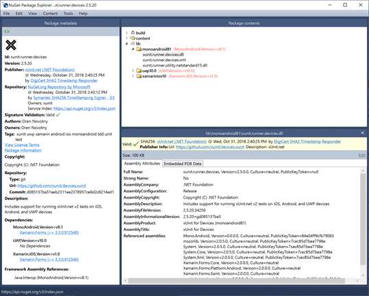 NuGet Package Explorer screenshot 3