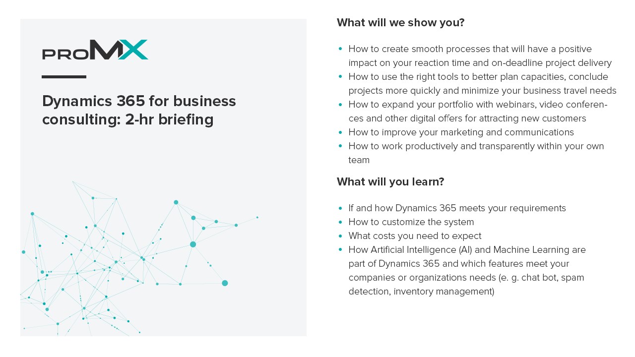Snapshot 2 of Dynamics 365 for business consulting: 2hr briefing