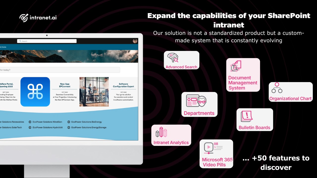 Snapshot 5 of SharePoint intranet implementation