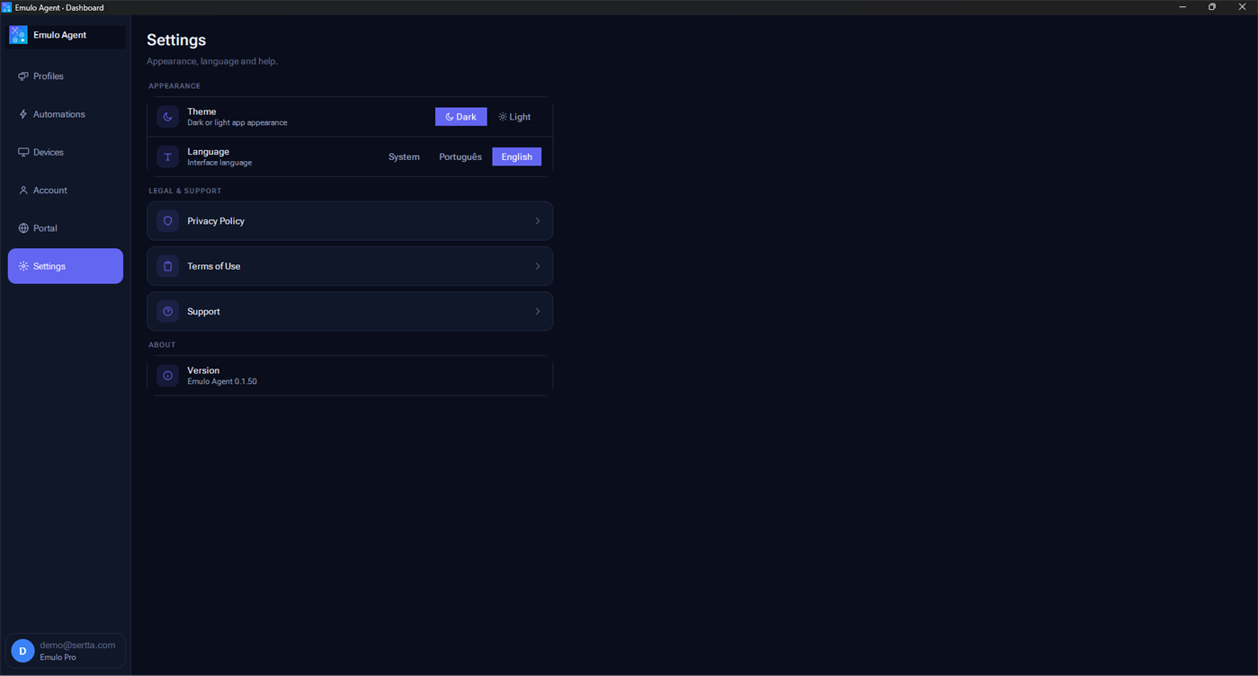 #3. EmuloAgent (Windows) بواسطة: Sertta