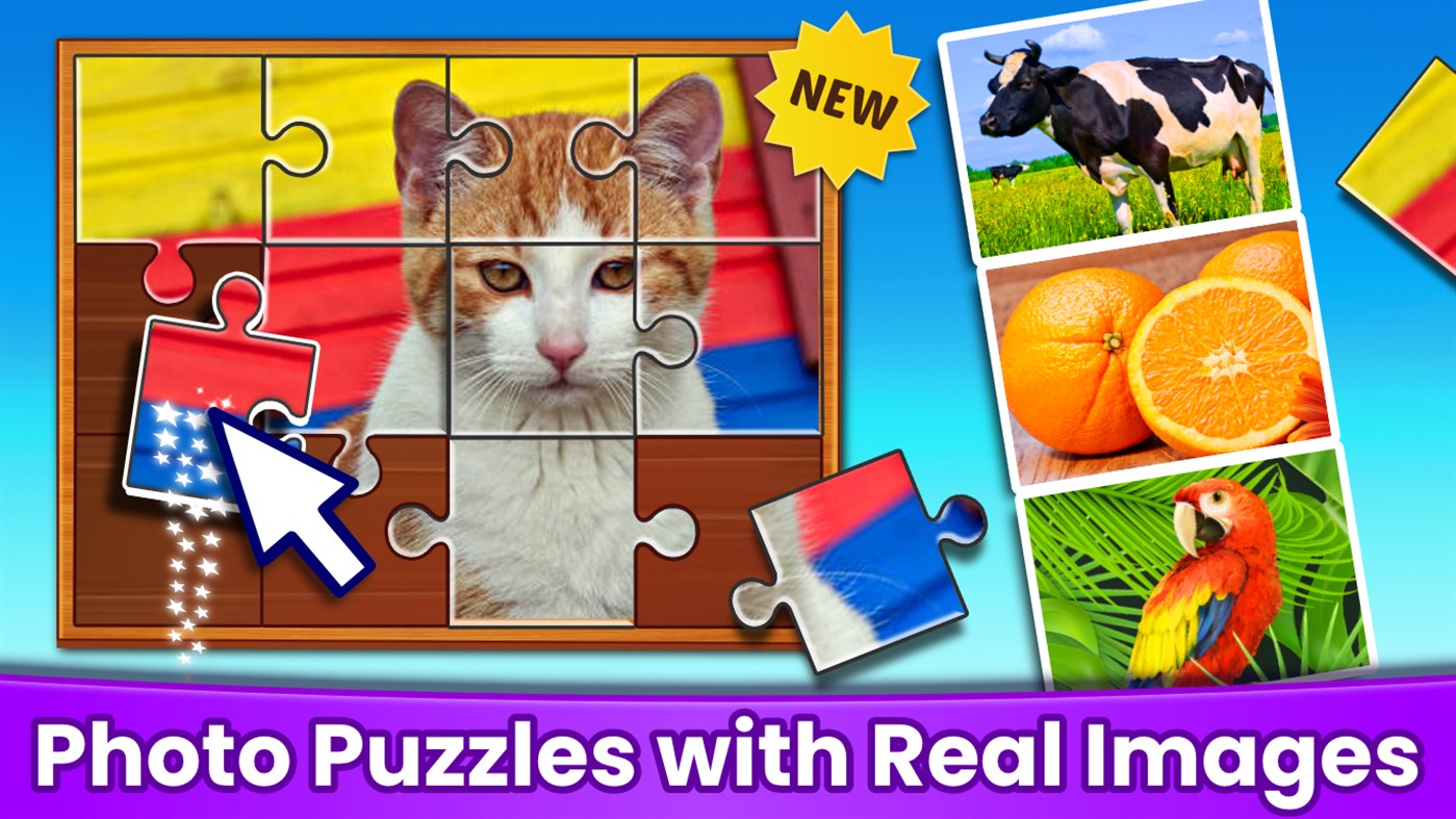 #7. Puzzle Kids - Animals Shapes & Jigsaw Puzzles (Windows) By: RV AppStudios