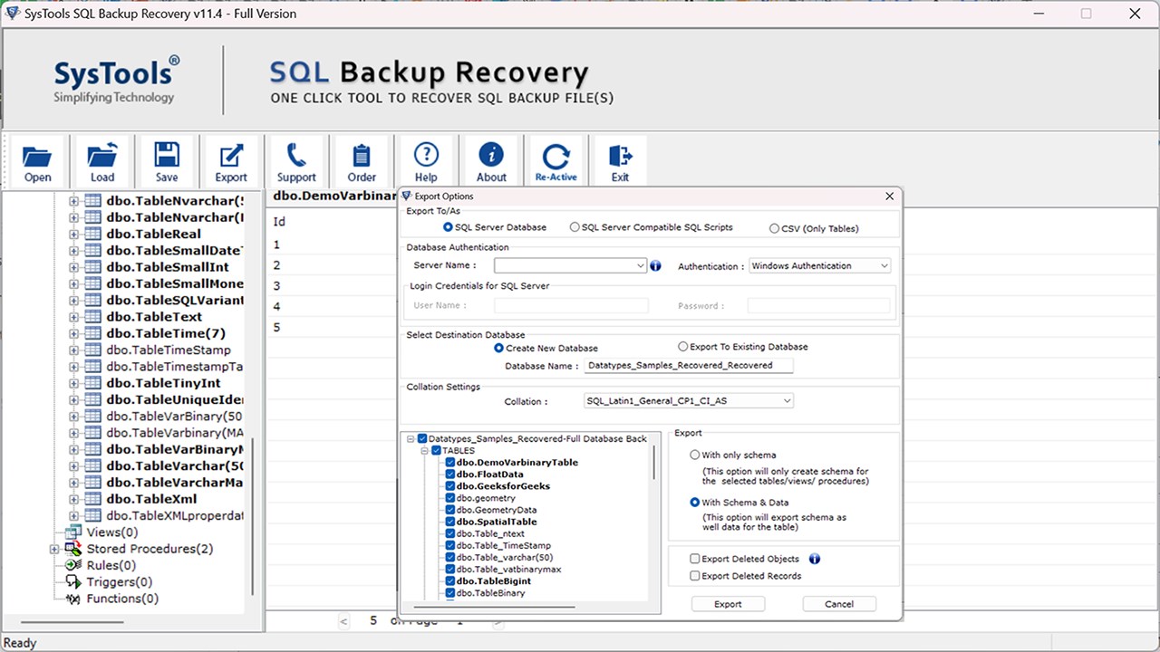 Snapshot 4 of SysTools SQL Backup Recovery