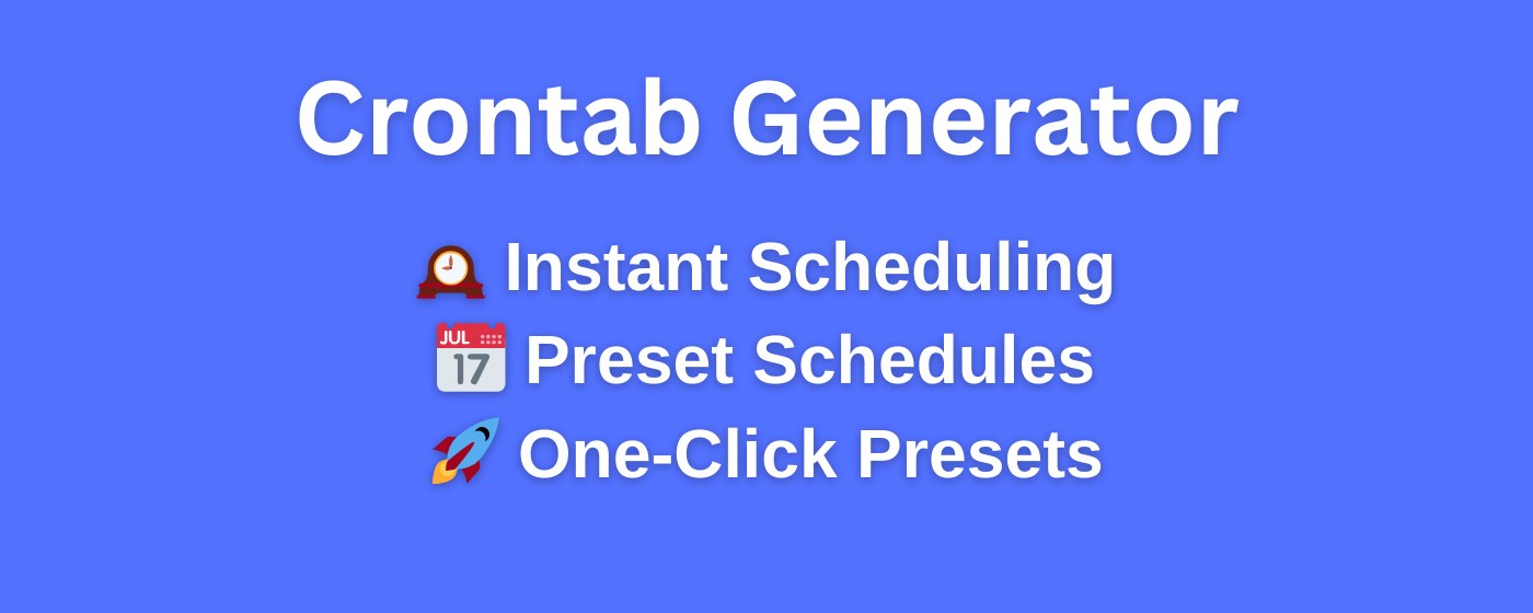 Crontab Generator