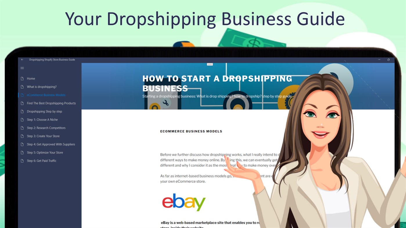 #1. Dropshipping Store Business Guide (Windows) By: Better courses