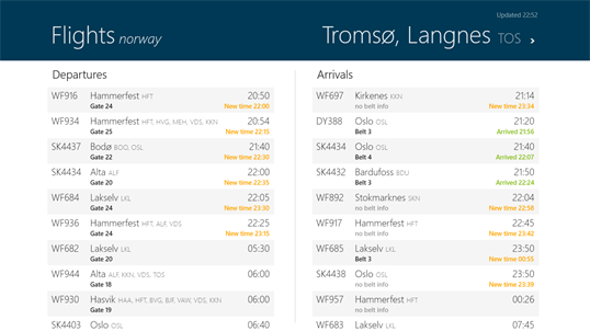 Flights Norway screenshot 1