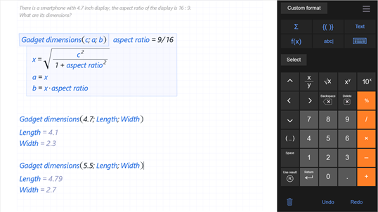 Visual Calculation Editor screenshot 5