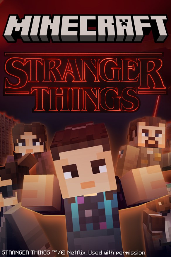 Minecraft Stranger Things Xbox Series X|S and Xbox One cover art