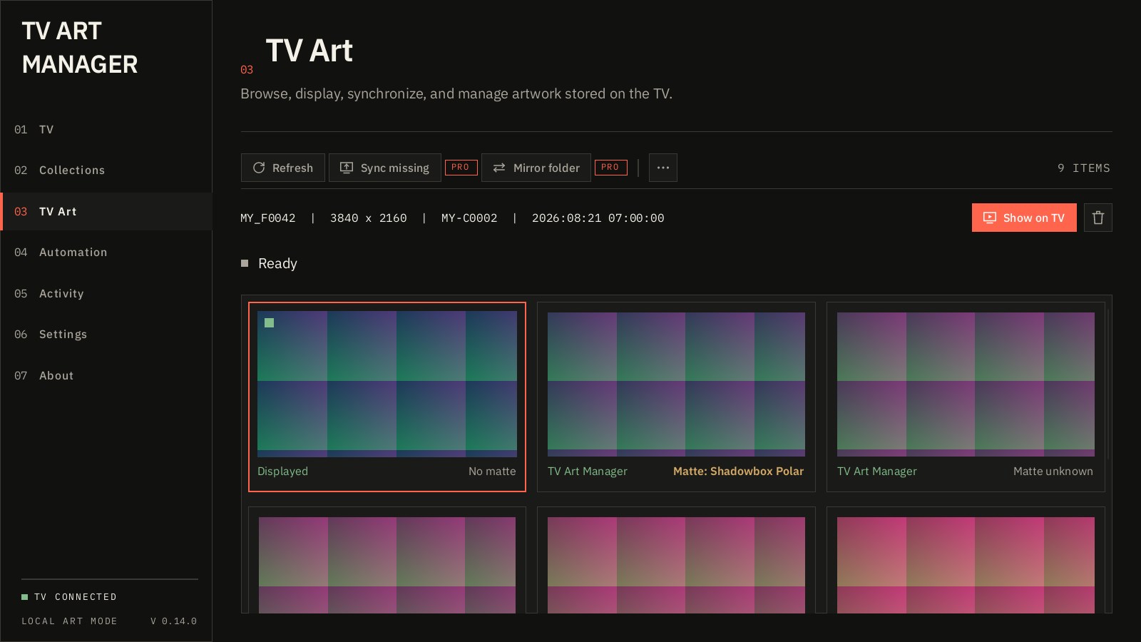 TV Art Manager screenshot