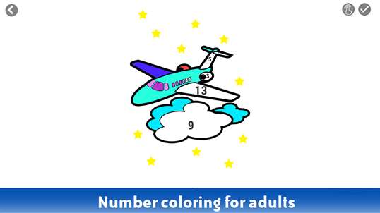 Planes Color by Number : Coloring Book pages screenshot 2
