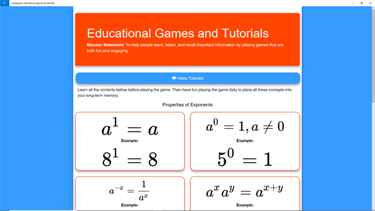 eduJaguar: educational games & tutorials screenshot 1