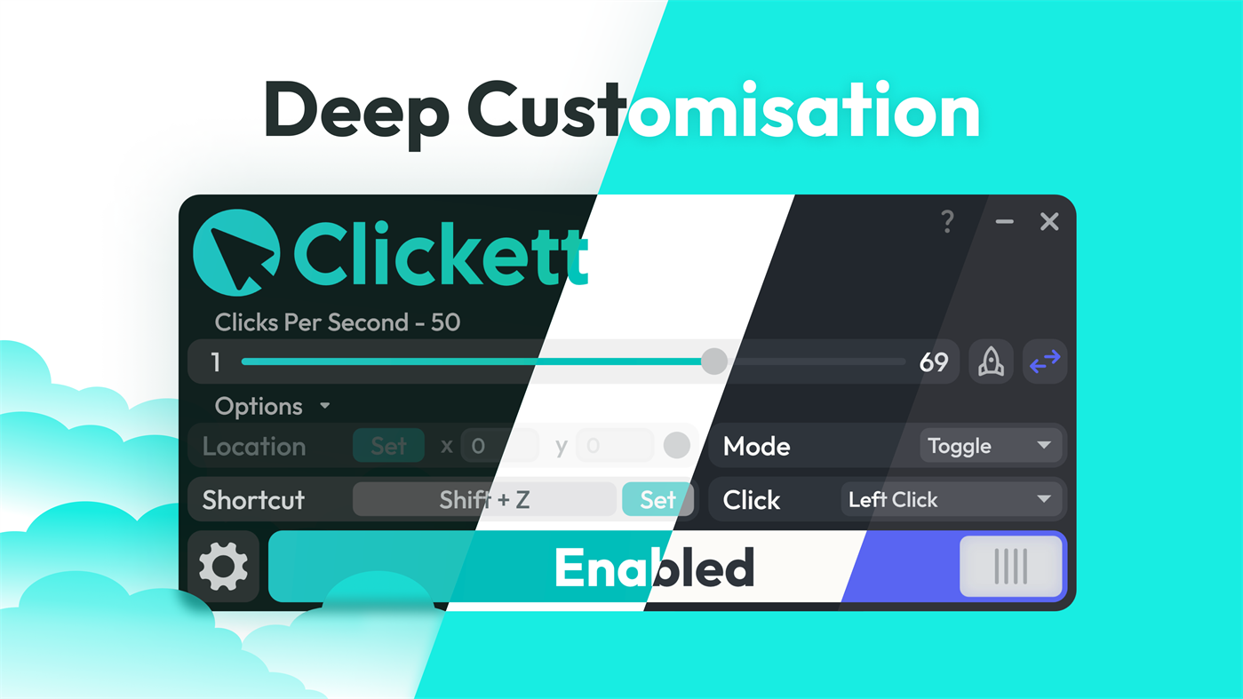 #2. Clickett - Auto Clicker (Windows) โดย: Nathan Dane
