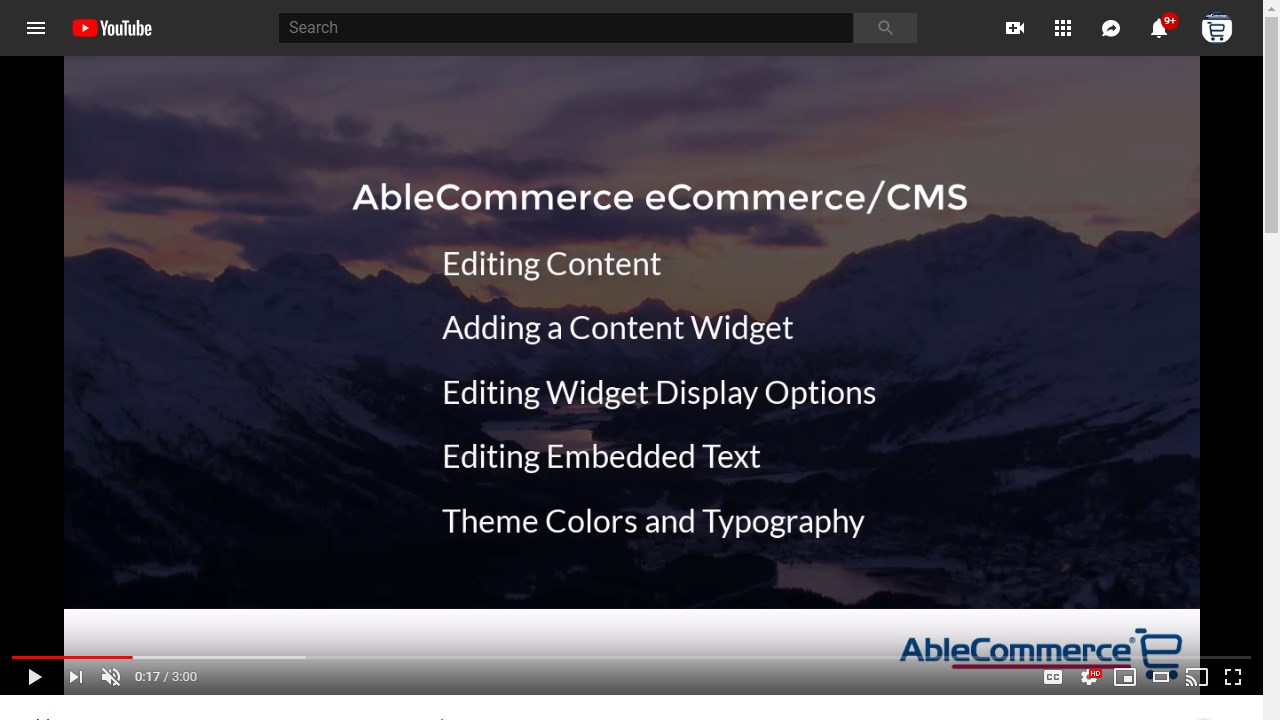 Snapshot 1 of AbleCommerce CMS and eCommerce Software