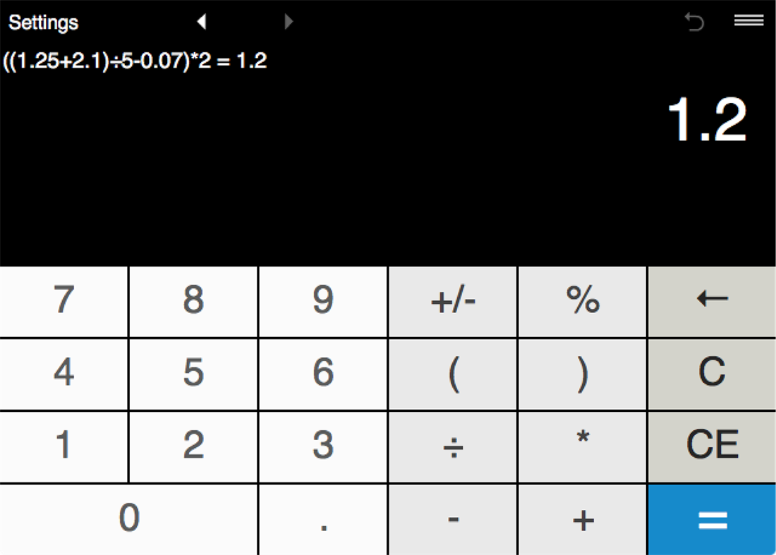 #1. Calculator with parentheses (Windows) De: Intemodino Group s.r.o.