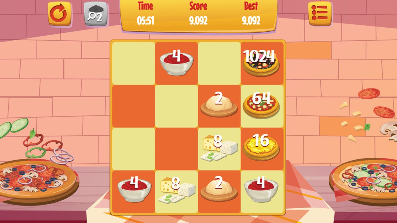 2048 Pizza screenshot 1 of 3