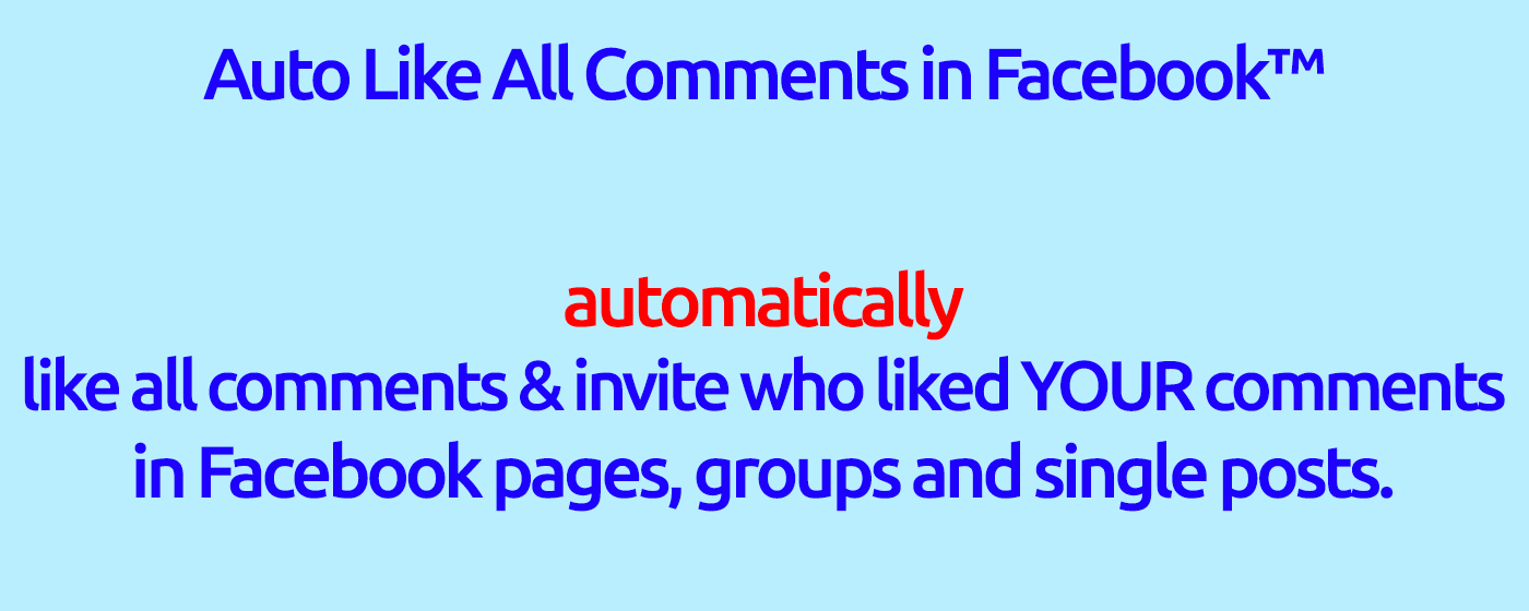 Like all comments for pages