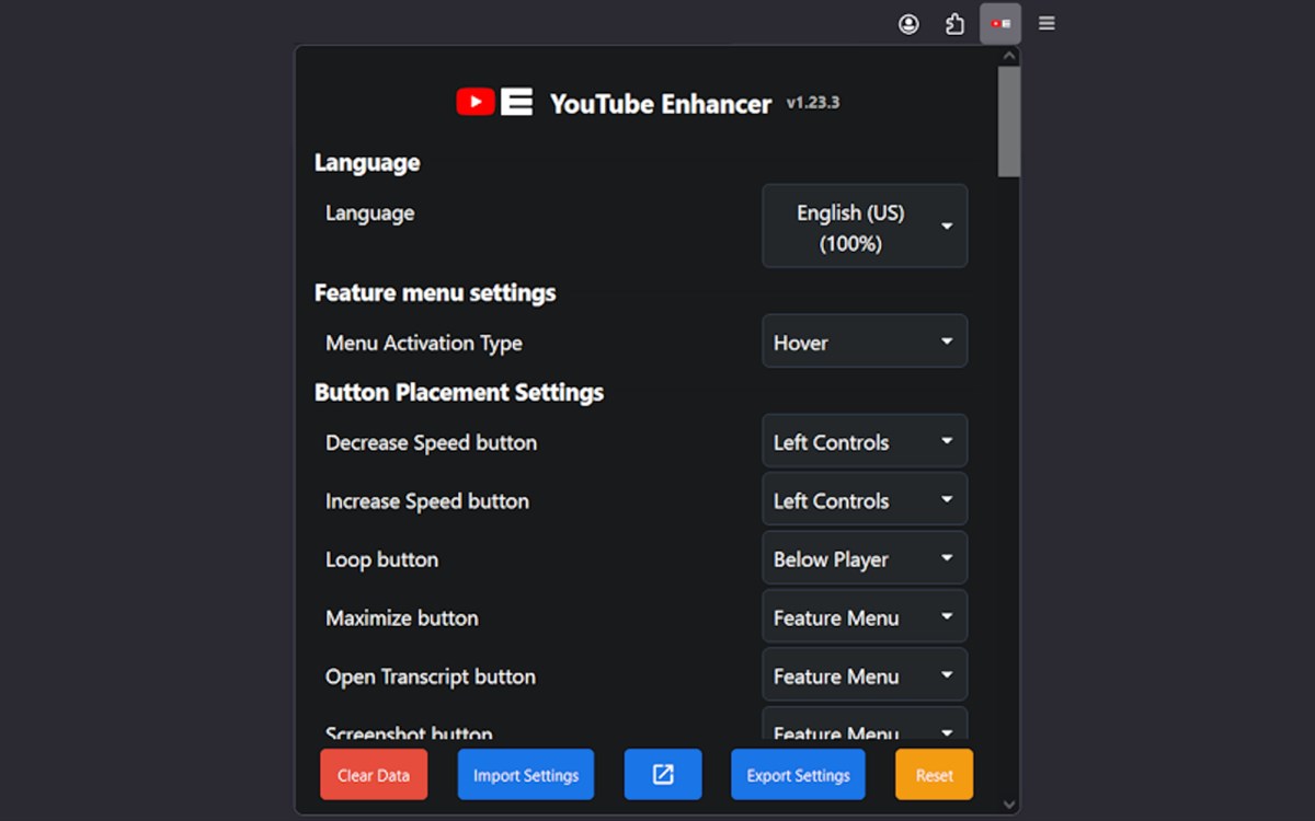 YouTube Enhancer - Complemento de edge