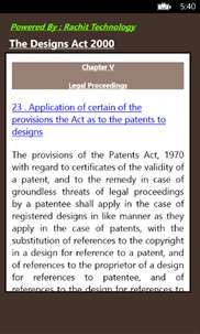 The Designs Act 2000 screenshot 3