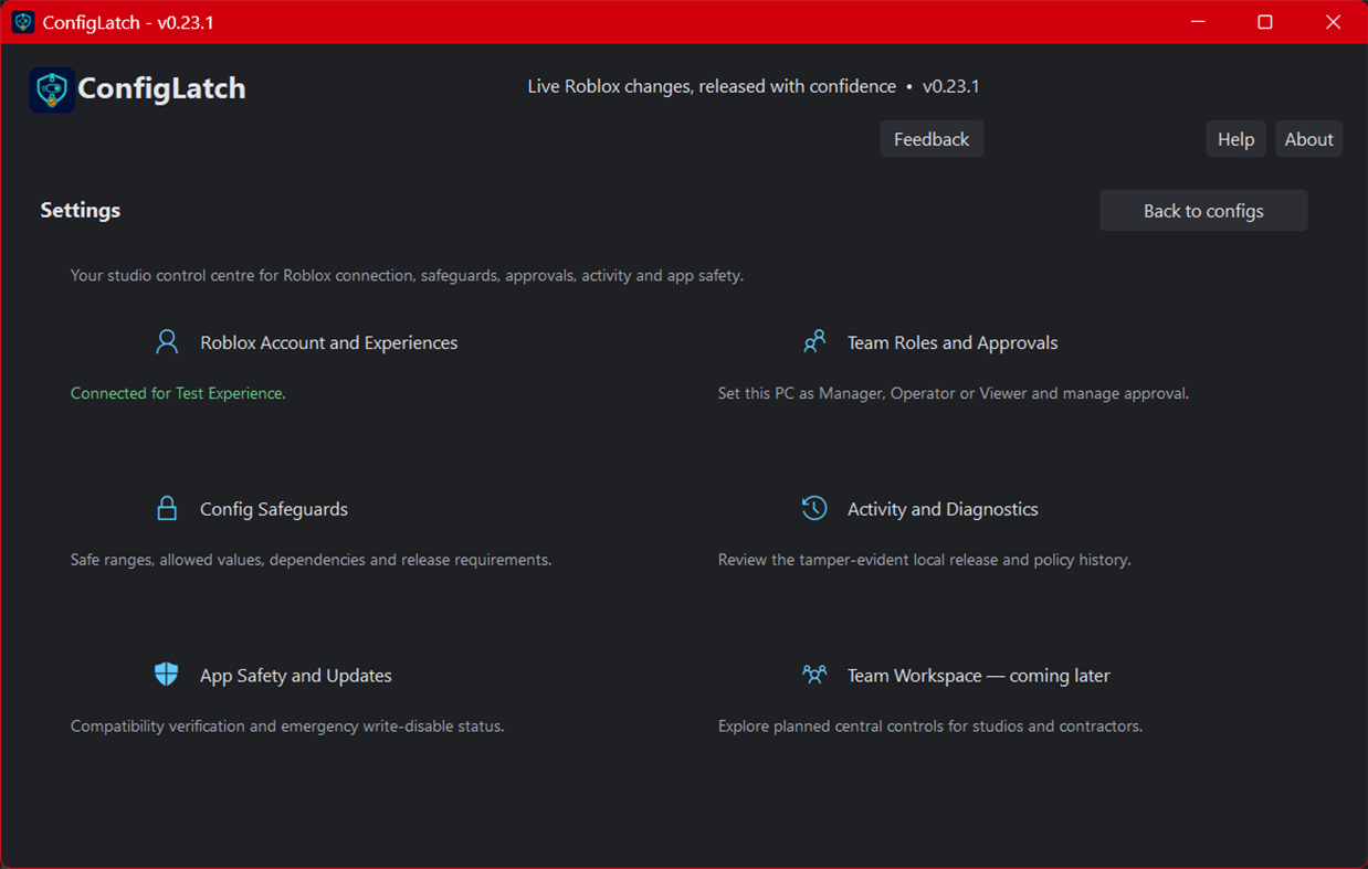 #2. ConfigLatch (Windows) Von: ZULIC STUDIO