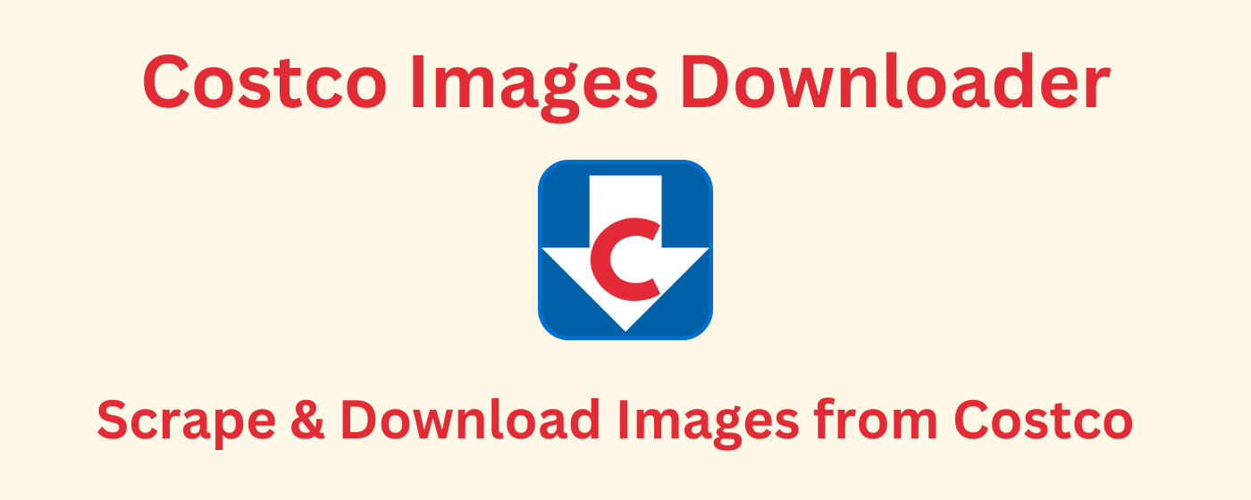 Costco Images Downloader marquee promo image