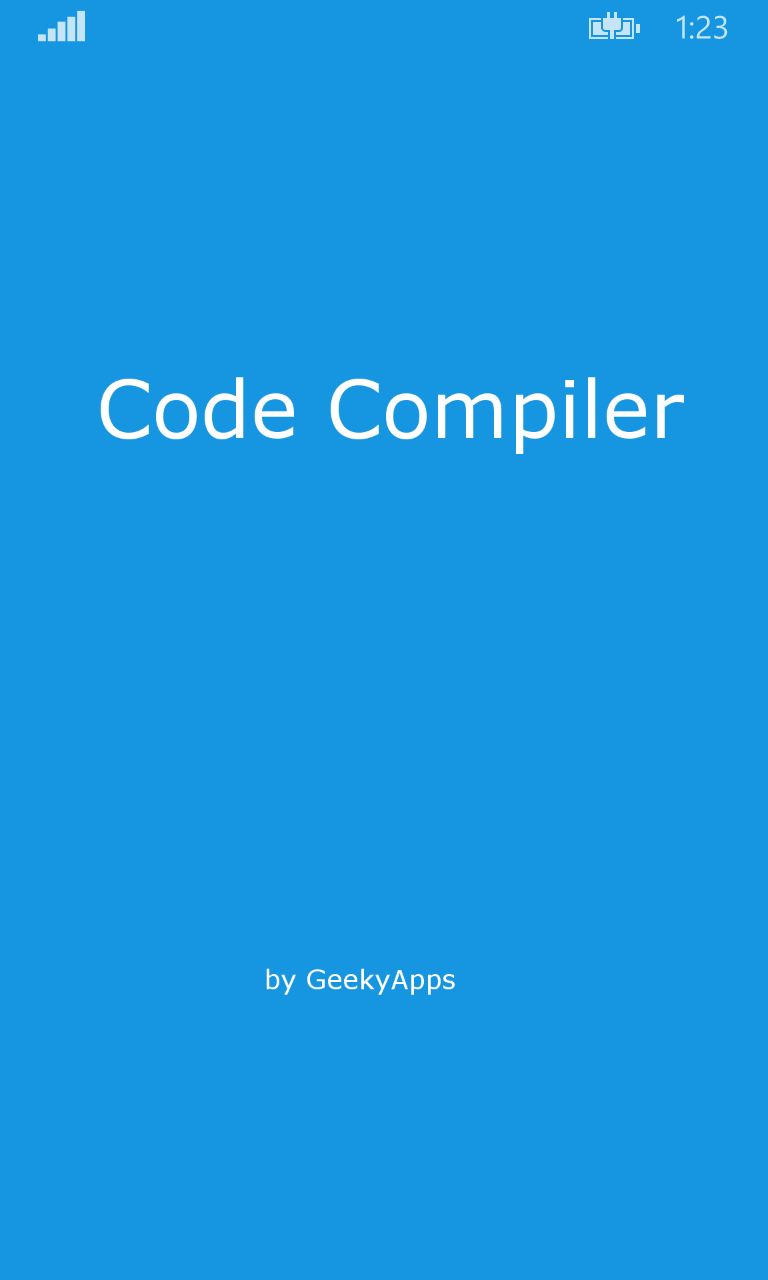 Code Compiler for Windows 10 Mobile