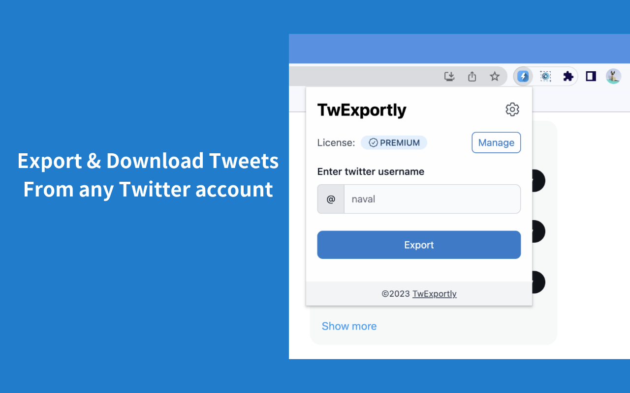 TwExportly: Export Tweets From Any Account