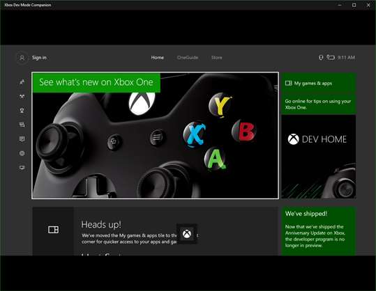 Xbox Dev Mode Companion (Preview) screenshot 1