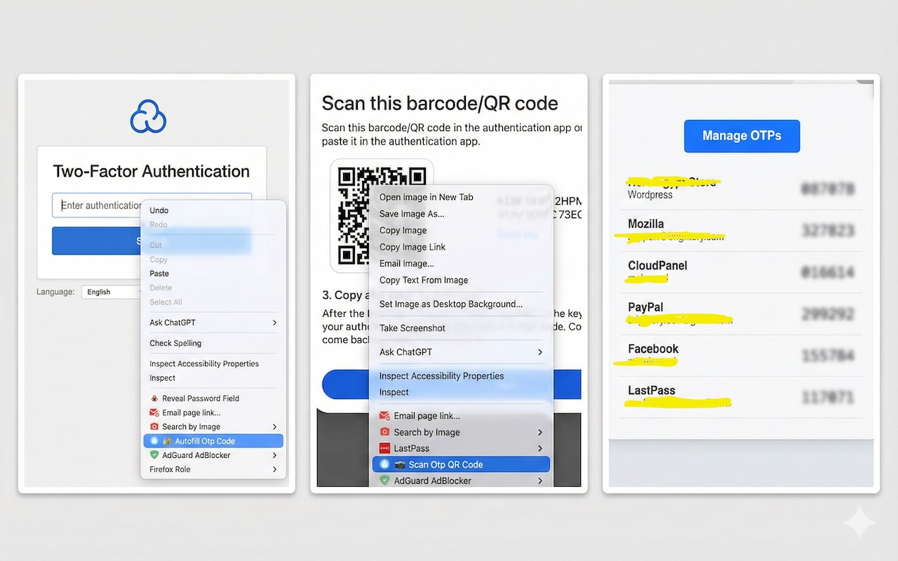 Brightery OTP Vault & Autofill