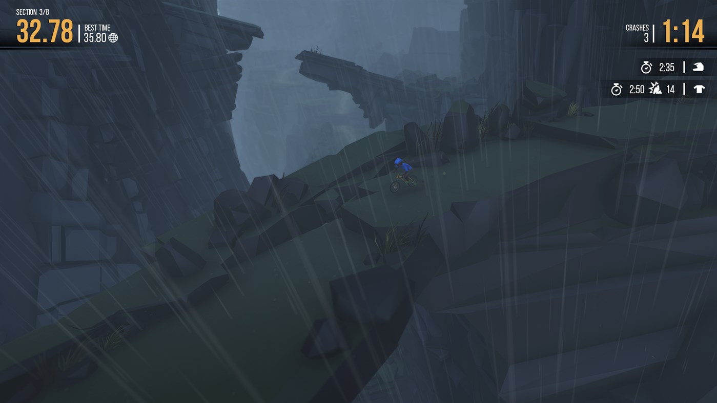 #4. Lonely Mountains: Downhill - Eldfjall Island (Windows) By: Megagon Industries