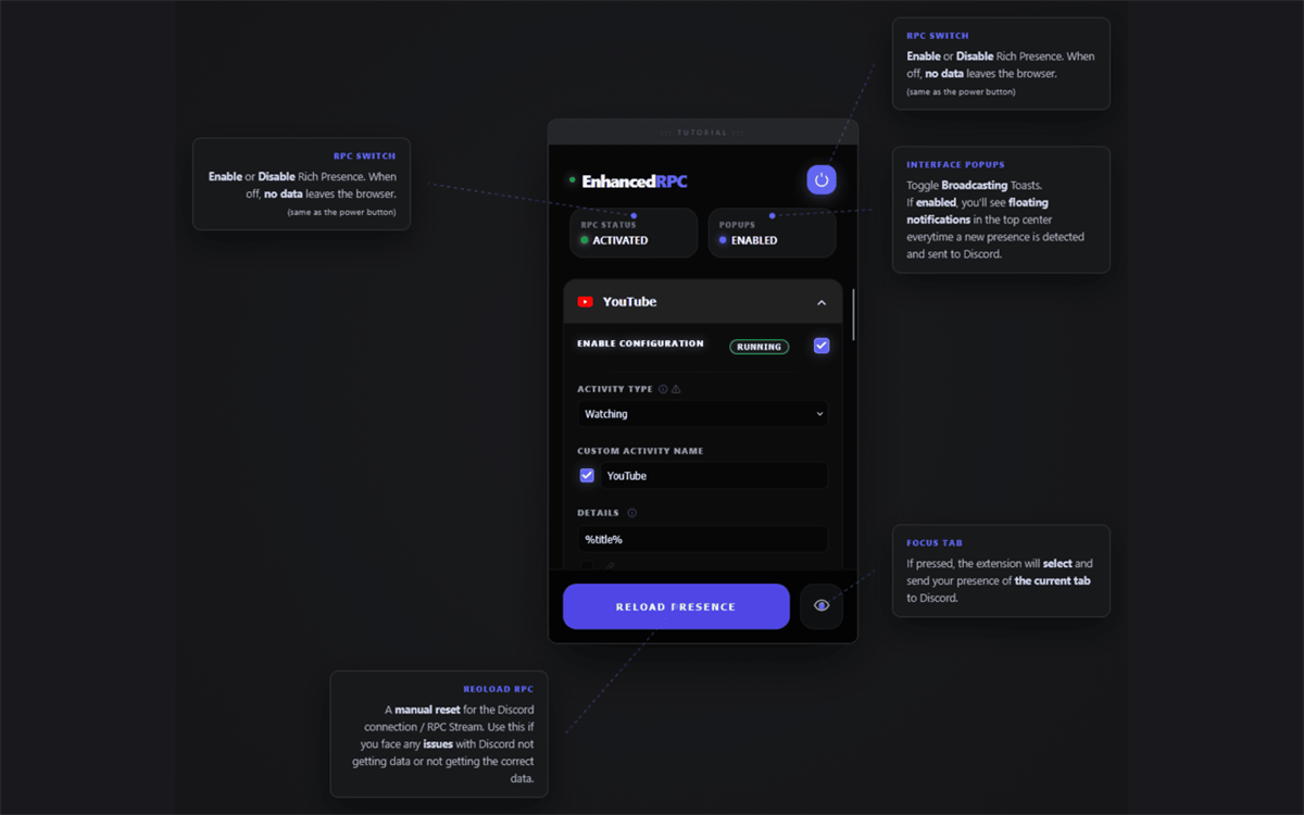 Enhanced Discord Rich Presence