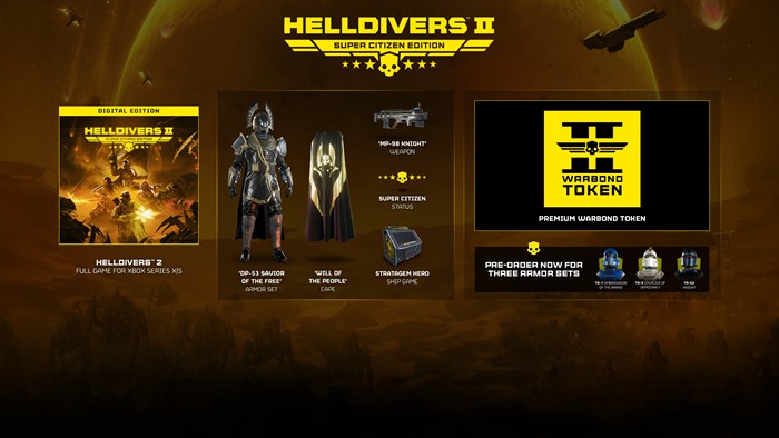 HELLDIVERS™ 2 издание «Супергражданин» право на контент — скриншот 1