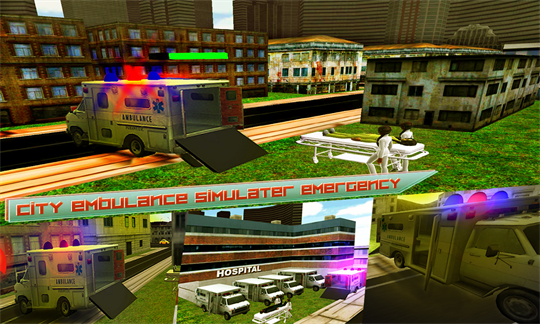 City Ambulance Driving Simulator - Emergency screenshot 1