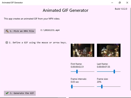 Animated GIF Generator screenshot
