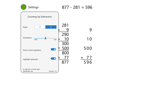 Counting-Up Subtraction screenshot 3