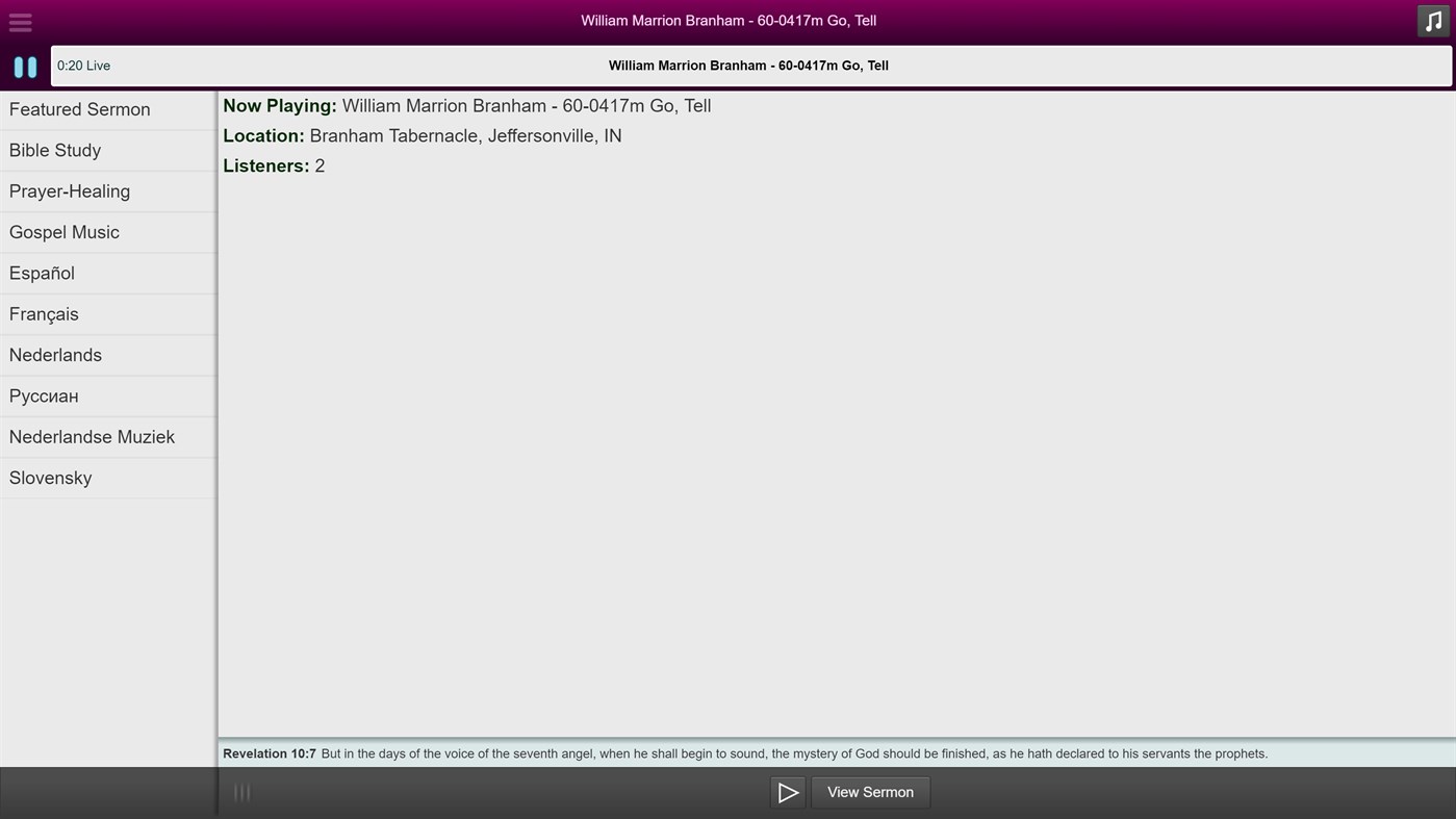 #7. LWB Mobile (Windows) 게시자: Living Word Broadcast - NFP