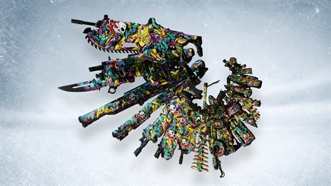 Conjunto de armas de arte urbano completo