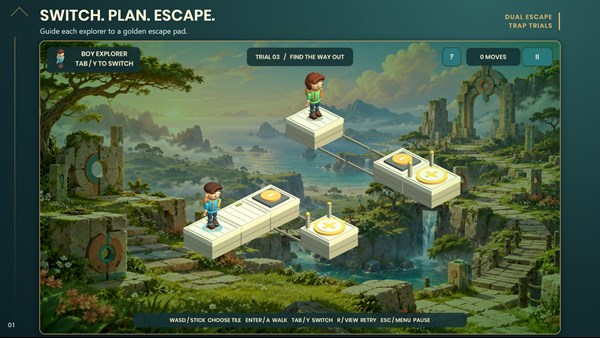 Dual Escape: Trap Trials — 1
