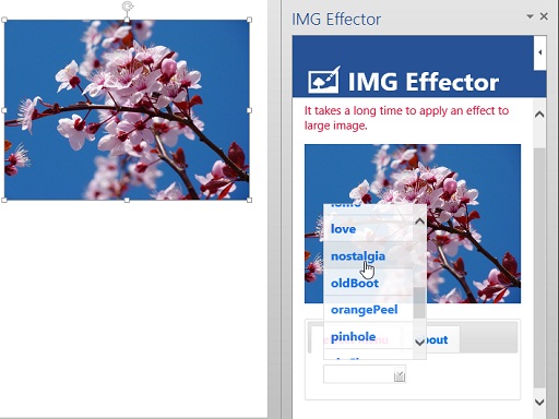 Snapshot 1 of IMG Effector