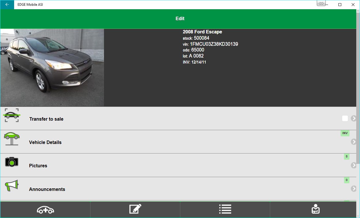 EDGE Mobile ASI screenshot