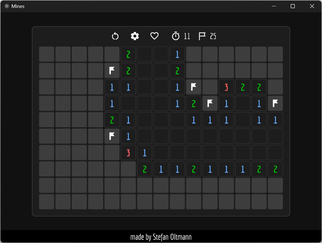 #1. Mines for Windows (Windows) Podle: Stefan Oltmann