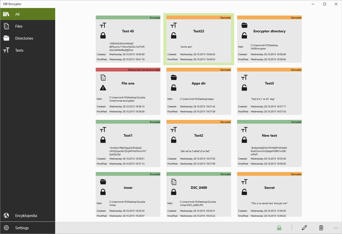 #1. MK Encryptor (Windows) 由: Marfusios