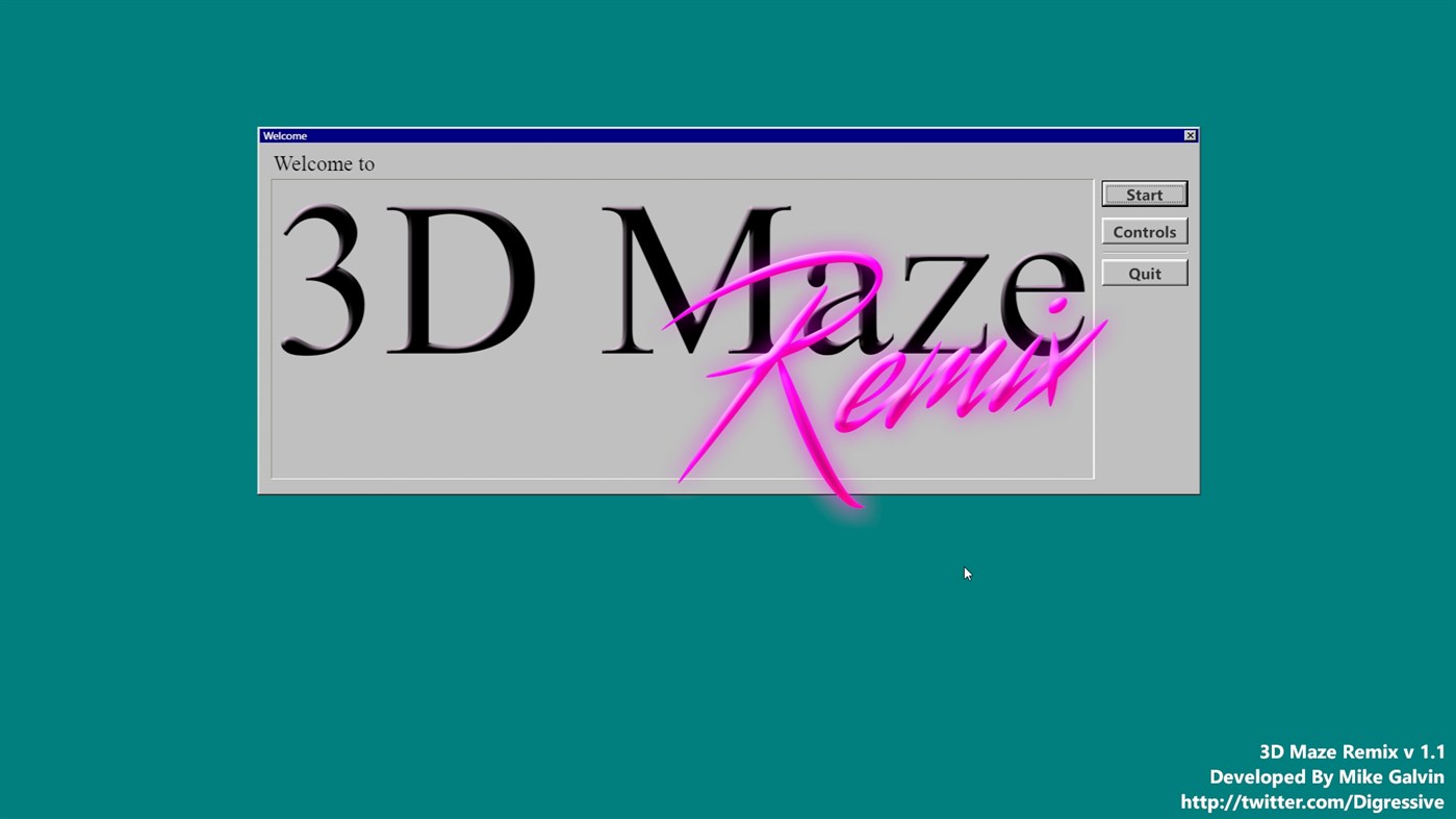 #2. 3D Maze Remix (Windows) Podle: Mike Galvin