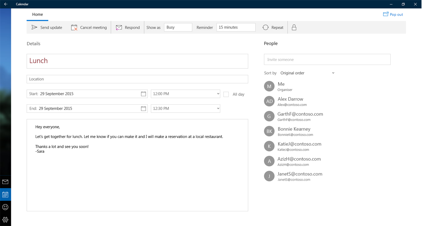 #5. Mail and Calendar (Windows) Által: Microsoft Corporation
