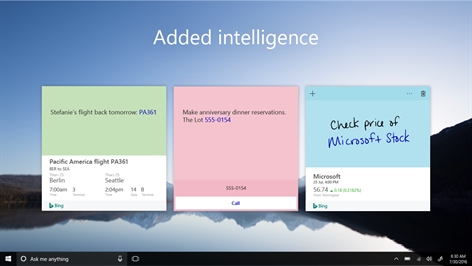 Microsoft Sticky Notes Screenshot