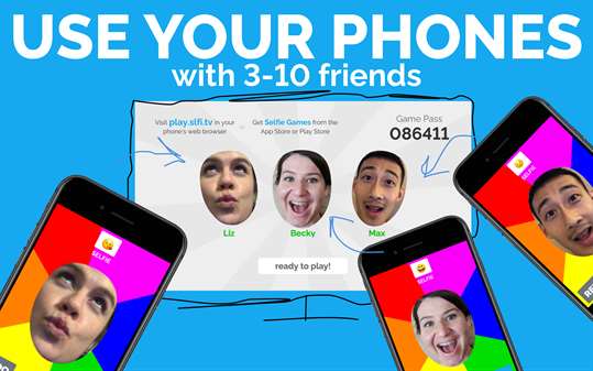 Selfie Games [TV]: A Multiplayer Group Party Game screenshot 1