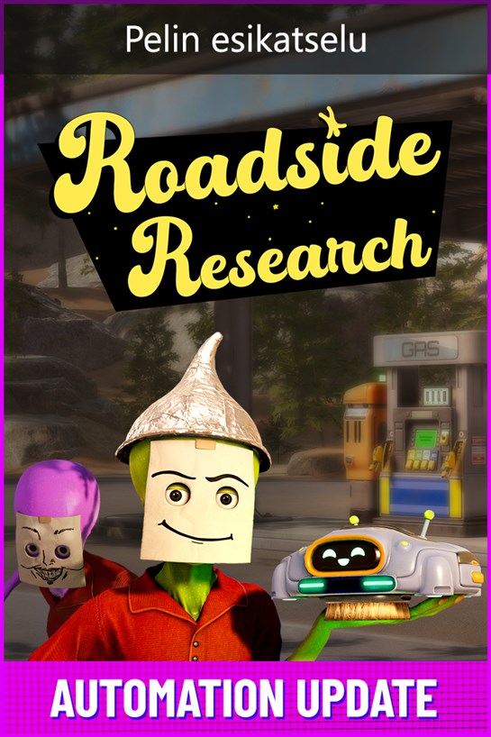 Laatikkokuva Roadside Research (Pelin esikatselu)